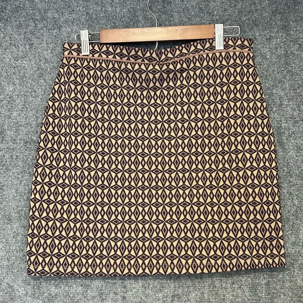 Kiabi Mini Skirt Brown & Deep Purple Design Size Large - Picture 3 of 8